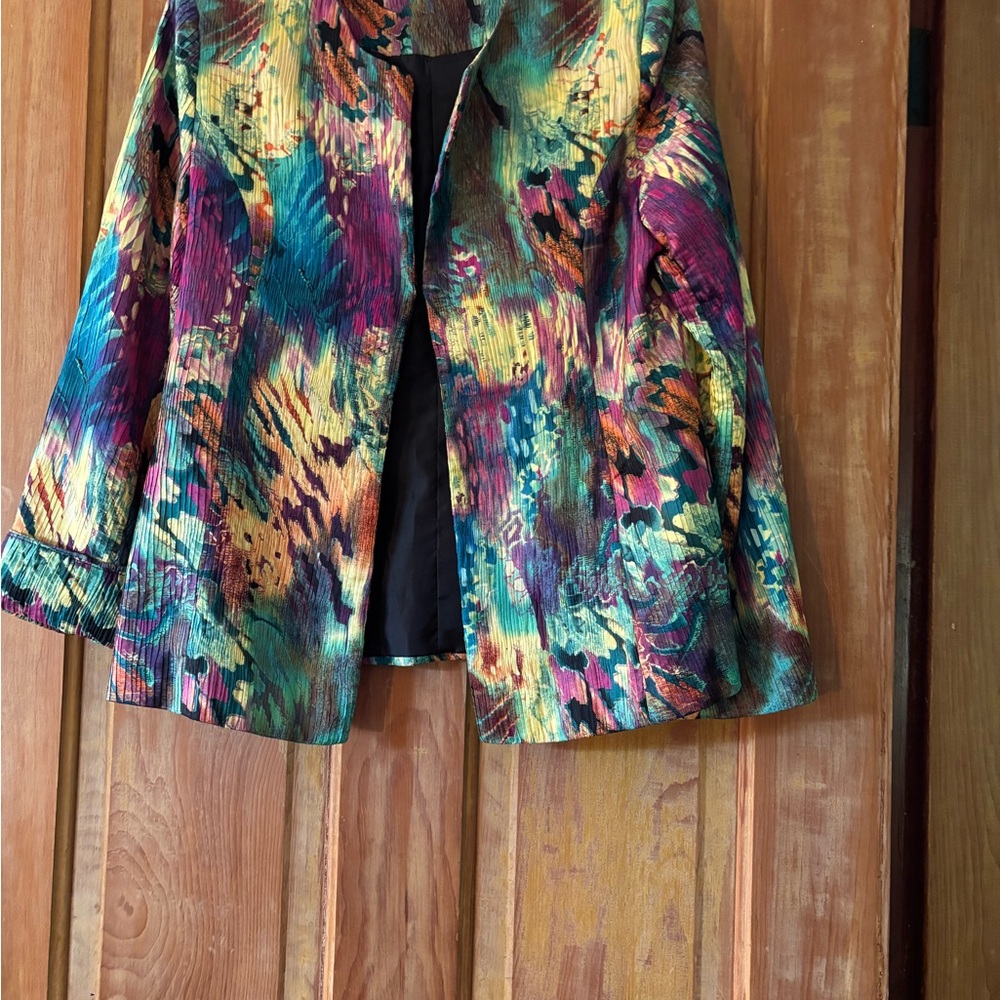 Toni B. Multicolor Abstract Jacket